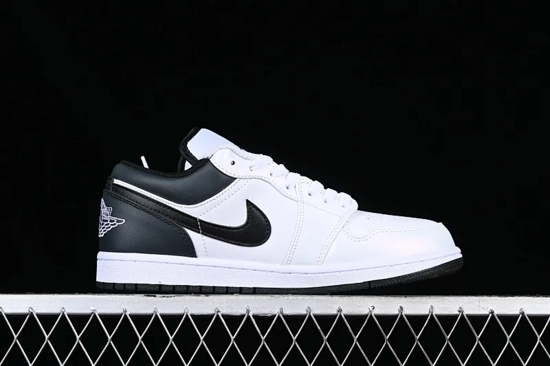 All categories Air Jordan Jordan series basketball shoes Air Jordan 1 Low Z version Air Jordan 1 Low AJ1 Joe 1 white and black color matching low-top cultural casual sneakers 553560-132
